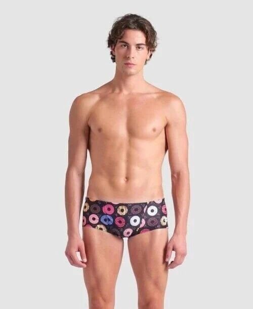 MENS ARENA DONUTS LOW WAIST SHORT FUNNY PRINTS ERKEK YÜZÜCÜ MAYOSU