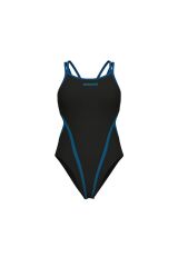 Solid Swimsuit Double Cross Back Kadın Yüzücü Mayo 38