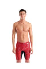 MEN'S FIREFLOW SWIM JAMMER BLACK-TEAM RED 75 CM (BEL ÖLÇÜSÜ)