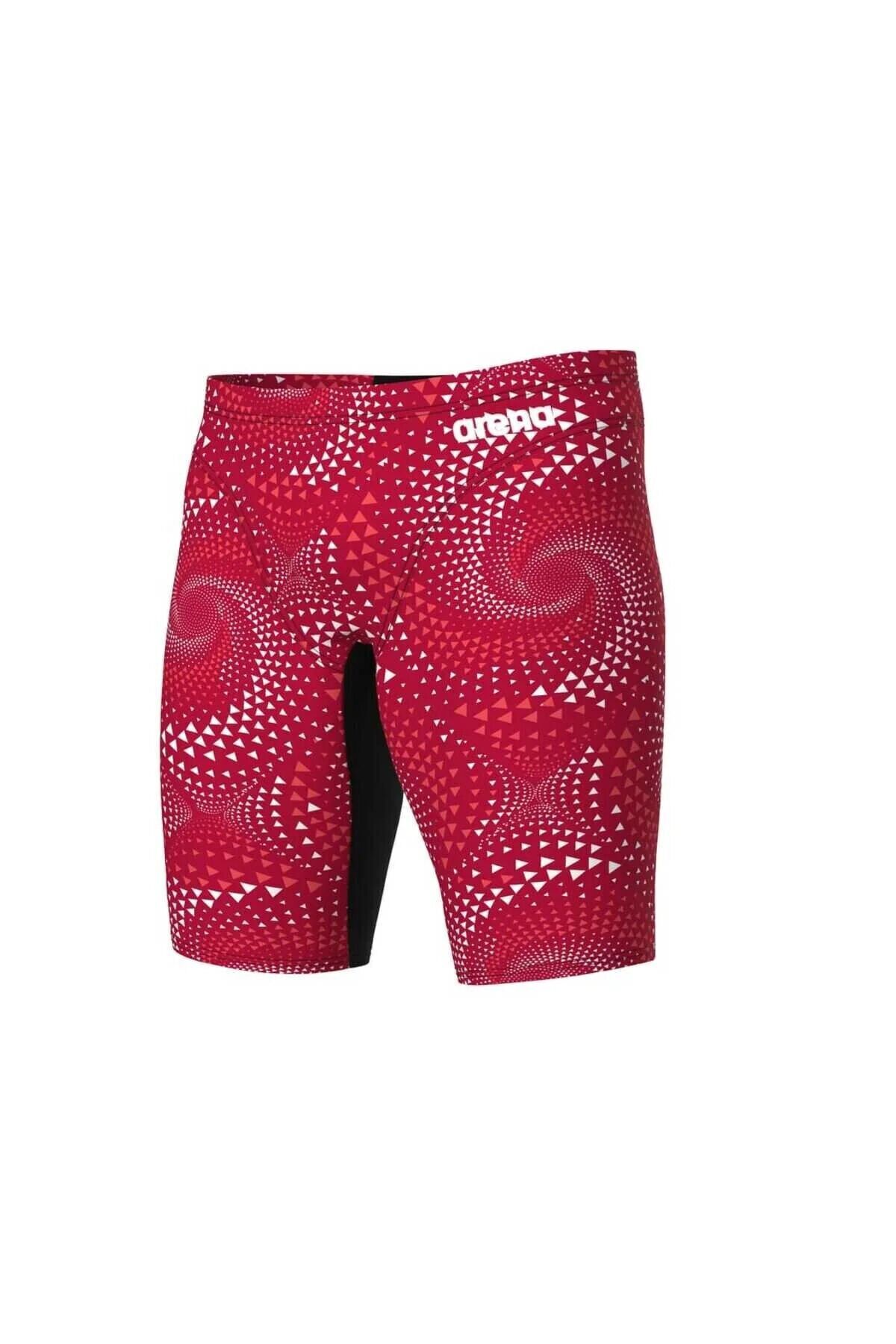 MEN'S FIREFLOW SWIM JAMMER BLACK-TEAM RED 65 CM (BEL ÖLÇÜSÜ)