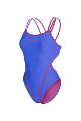 Solid Swimsuit Double Cross Back Kadın Yüzücü Mayo 28