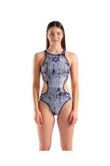 WOMEN'S ONE LACQUER ONE PIECE MULTI WHITE-NAVY 34