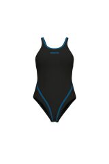 Solid Swimsuit Tech Back Kadın Mayo 38