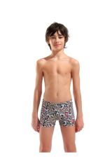 BOY'S FUN SKULLS SWIM SHORT MULTI BLACK-BLACK 8-9 YAŞ
