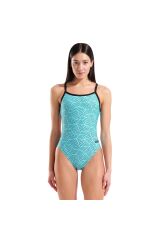 Allover Swimsuit Challenge Back Kadın Mavi Yüzücü Mayo 011886850 30