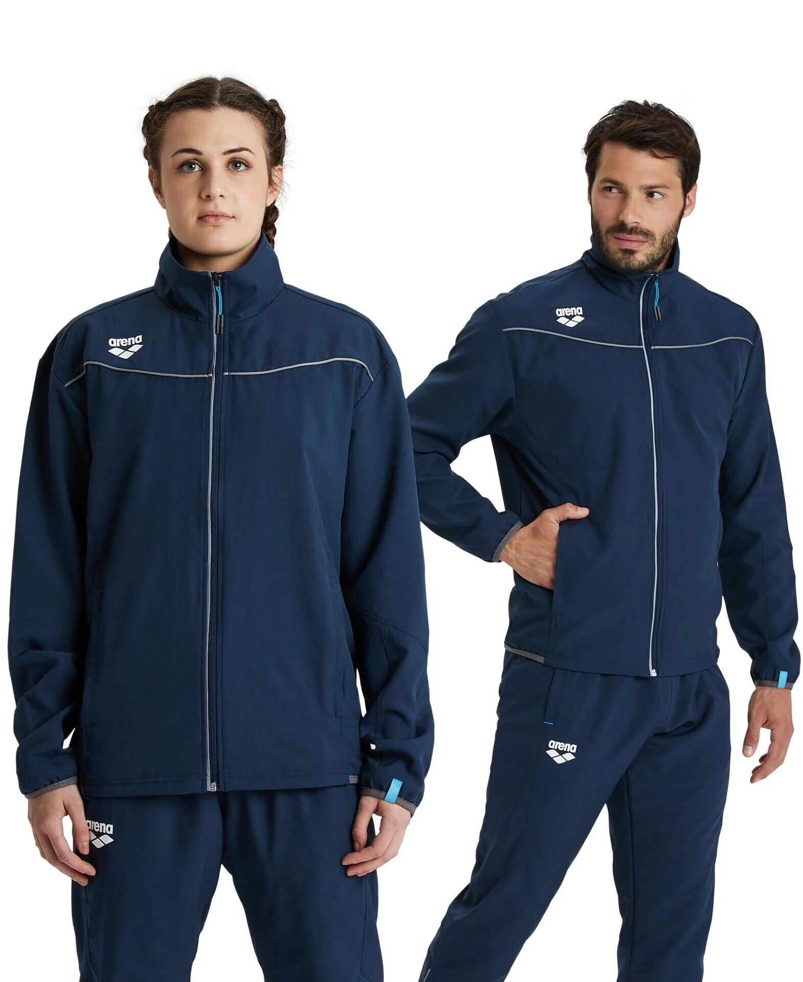 Team Jacket Panel Unisex LACİVERT Günlük Stil Ceket (TEK ÜST)