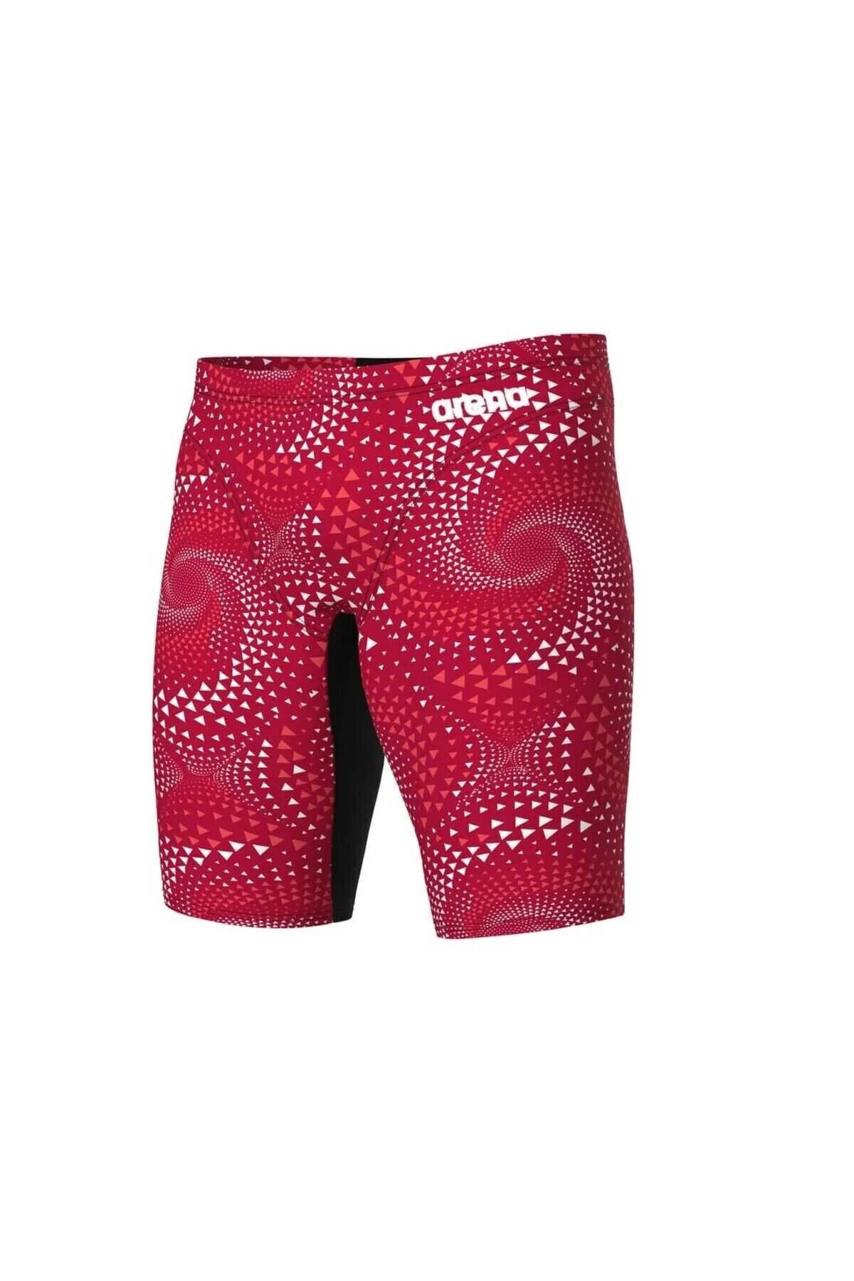 MEN'S FIREFLOW SWIM JAMMER BLACK-TEAM RED