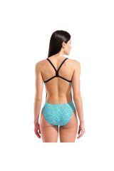 Allover Swimsuit Challenge Back Kadın Mavi Yüzücü Mayo 011886850 34