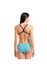 Allover Swimsuit Challenge Back Kadın Mavi Yüzücü Mayo 011886850 38