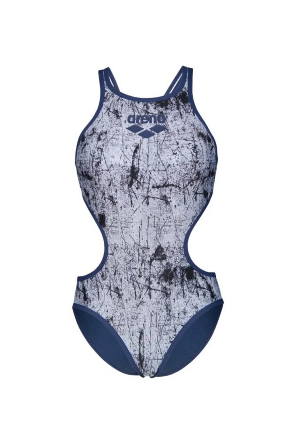 WOMEN'S ONE LACQUER ONE PIECE MULTI WHITE-NAVY