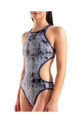 WOMEN'S ONE LACQUER ONE PIECE MULTI WHITE-NAVY