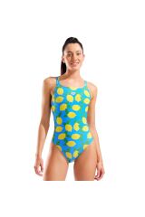 Lemons Swimsuit Lace Plus Back Kadın Turkuaz Yüzücü Mayo 010704858 36