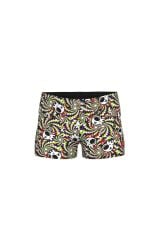 BOY'S FUN SKULLS SWIM SHORT MULTI BLACK-BLACK
