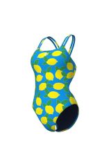 Lemons Swimsuit Lace Plus Back Kadın Turkuaz Yüzücü Mayo 010704858 30