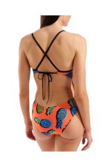Pineapples Swimsuit Tie Back Kadın Yüzücü Mayo 36