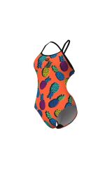 Pineapples Swimsuit Tie Back Kadın Yüzücü Mayo 32