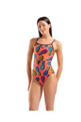 Pineapples Swimsuit Tie Back Kadın Yüzücü Mayo 32