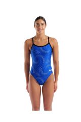 WOMEN'S FIREFLOW SWIMSUIT CHALLENGE BACK BLACK-TEAM ROYAL 34