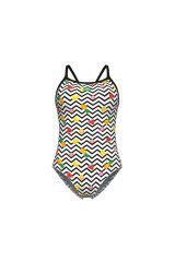 Fruits Swimsuit Lightdrop Back Kadın Yüzücü Mayo 36