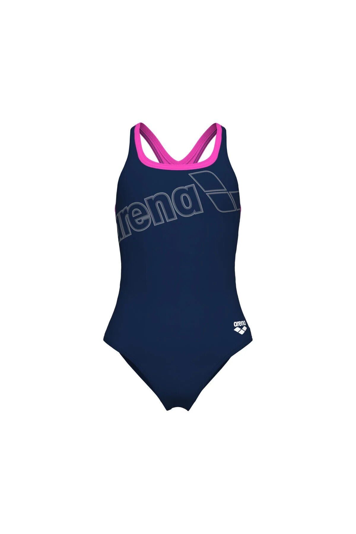 Girl's Logo Swimsuit Swim Pro Kız Çocuk Mayo 8-9 YAŞ