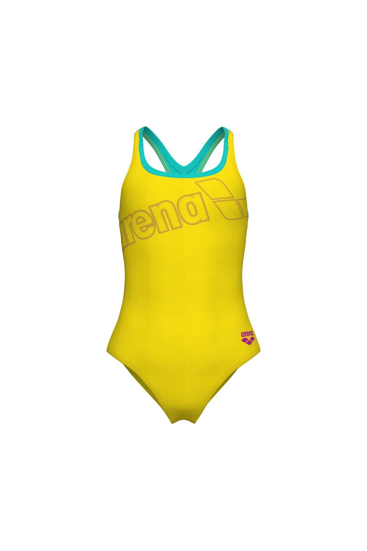 Girl's Logo Swimsuit Swim Pro Kız Çocuk Mayo 10-11 YAŞ